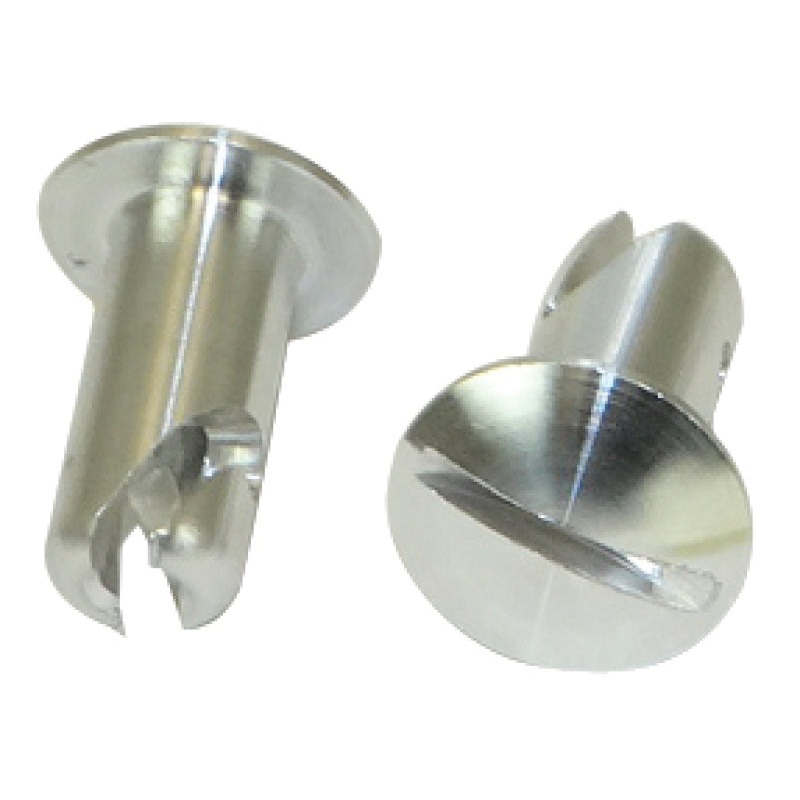 Moroso Quick Fastener – Oval Head – 5/16in x .500in – Aluminum – 10 Pack