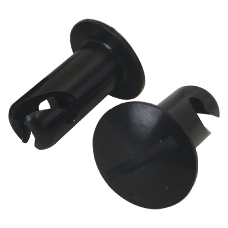 Moroso Quick Fastener – Oval Head – 5/16in x .500in – Aluminum – Black – 10 Pack