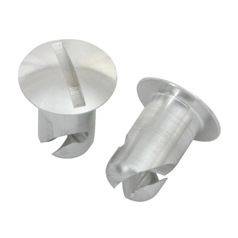 Moroso Quick Fastener – Oval Head – 7/16in x .400in – Aluminum – 10 Pack