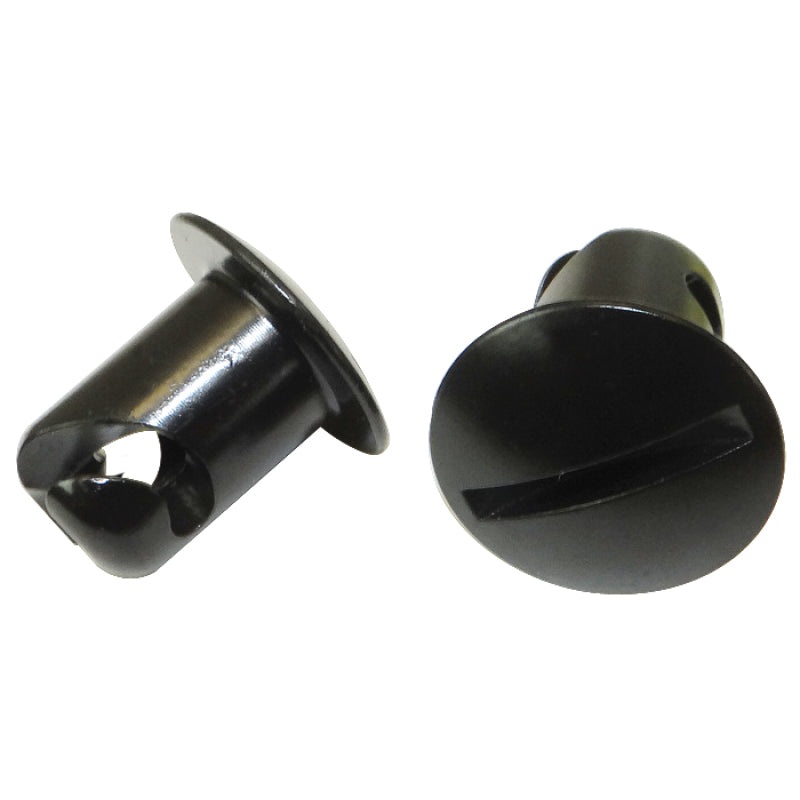 Moroso Quick Fastener – Oval Head – 7/16in x .450in – Steel – Black – 10 Pack