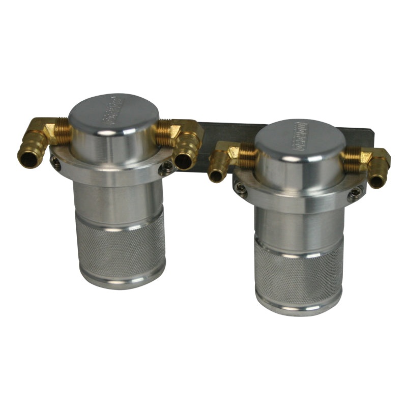 Moroso 04-07 Subaru STi/06-07 WRX Air/Oil Separator Catch Can – Small Body – Billet Aluminum
