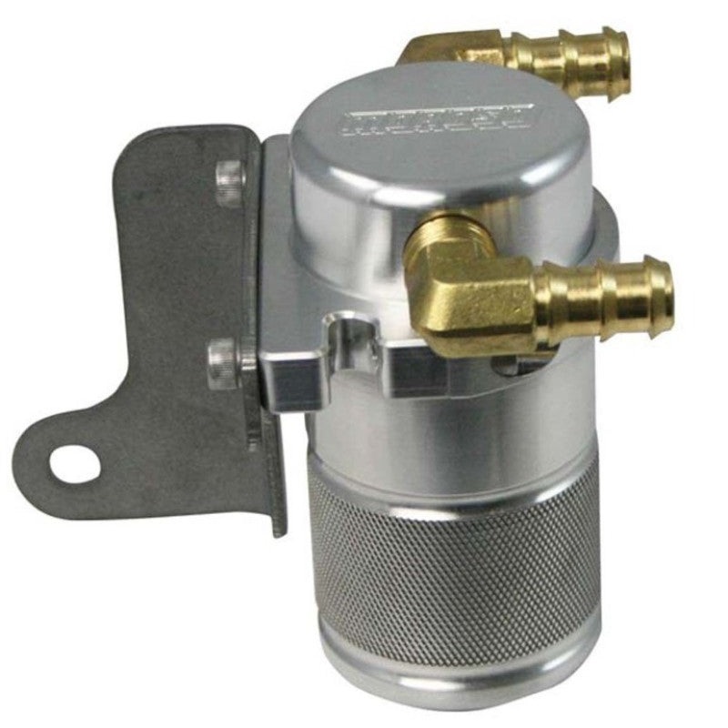 Moroso 06-Up Dodge Charger/Challenger 6.1L Air/Oil Separator Catch Can – Small Body – Billet Alum