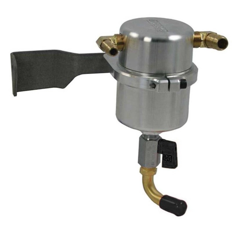Moroso 07-14 Toyota Tundra 5.7L Air/Oil Separator Catch Can – Billet Aluminum