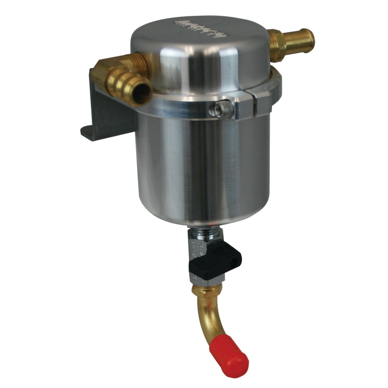 Moroso 10-14 Volkswagen Golf/Jetta 2.0T Air/Oil Separator Catch Can – Large Body – Billet Aluminum