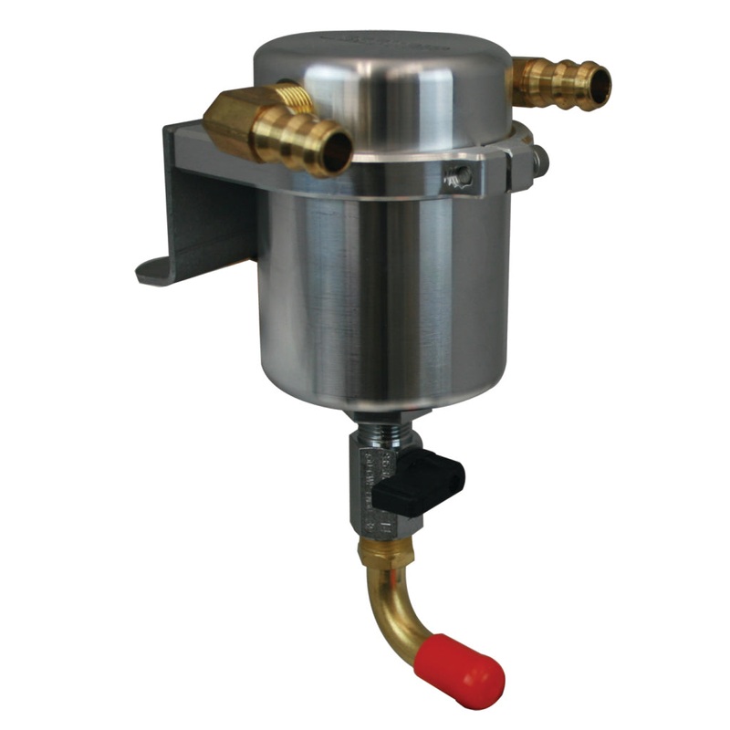 Moroso 11-14 Ford F-150 EcoBoost/5.0L Air/Oil Separator Catch Can – Large Body – Billet Aluminum