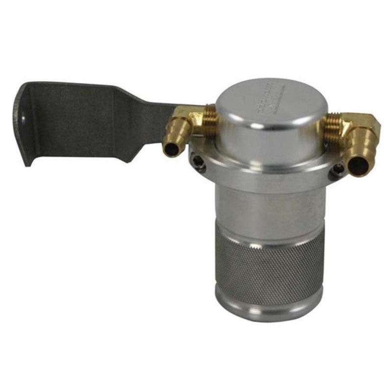 Moroso 07-14 Toyota Tundra Air/Oil Separator Catch Can – Small Body – Billet Aluminum