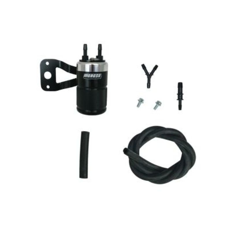 Moroso H-D Twin Cam (w/Ss Teardrop Air Cleaner) Air Oil Separator – Black & Polished