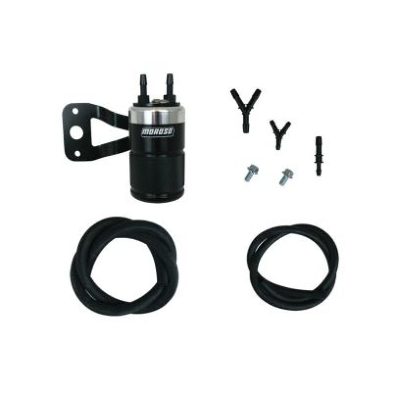 Moroso H-D Twin Cam (w/Vance & Hines VO2 Air Cleaner Excl VO2 90) Air Oil Separator – Blk & Polished
