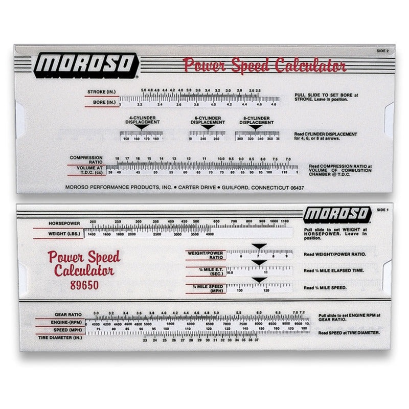 Moroso Power-Speed Calculator