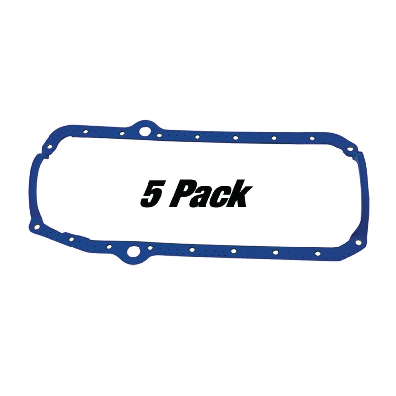 Moroso Pre-1985 Small Block Chevrolet Oil Pan Gasket – One Piece – Reinforced Steel (5 Pack)