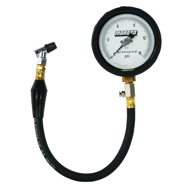 Moroso Tire Pressure Gauge 0-15psi – 4in Display – 1/2 Percent Accuracy