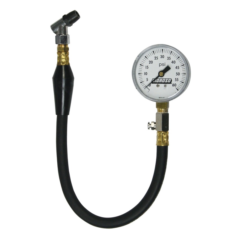 Moroso Tire Pressure Gauge 0-60psi – 2-5/8in Display – 2 Percent Accuracy