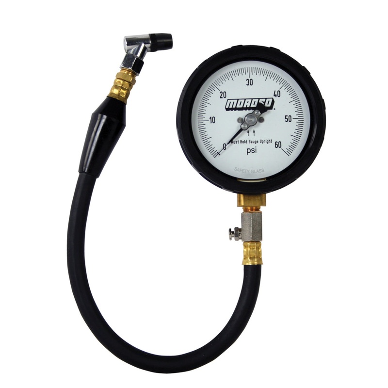 Moroso Tire Pressure Gauge 0-60psi – 4in Display – 1/2 Percent Accuracy