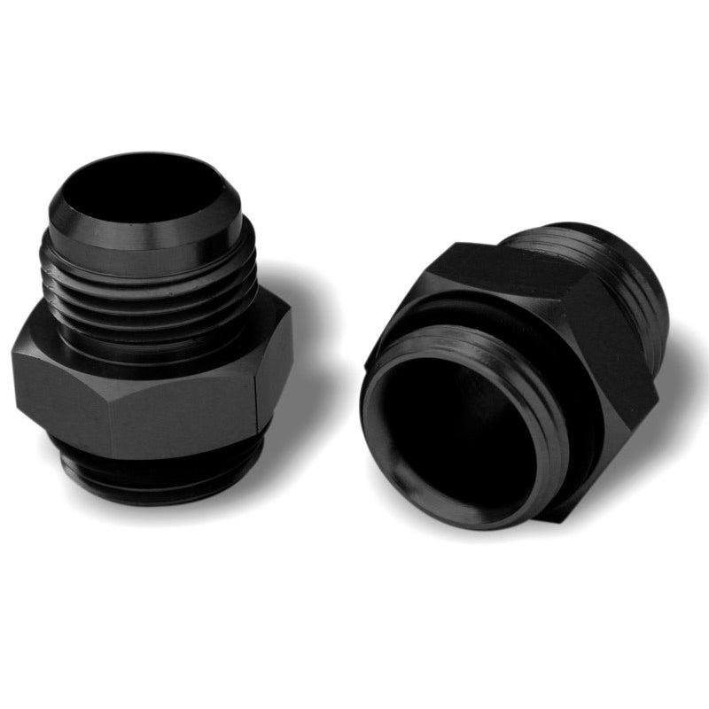 Moroso Vacuum Pump Fitting -12An (Use w/Part No 22640/22641/22642) – Blue Anodized Aluminum – 2 Pack
