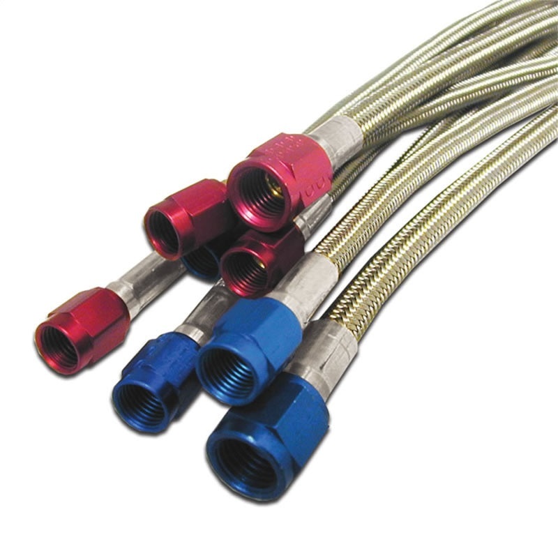 Nitrous Express 3AN 20in SS Braided Hose – Black
