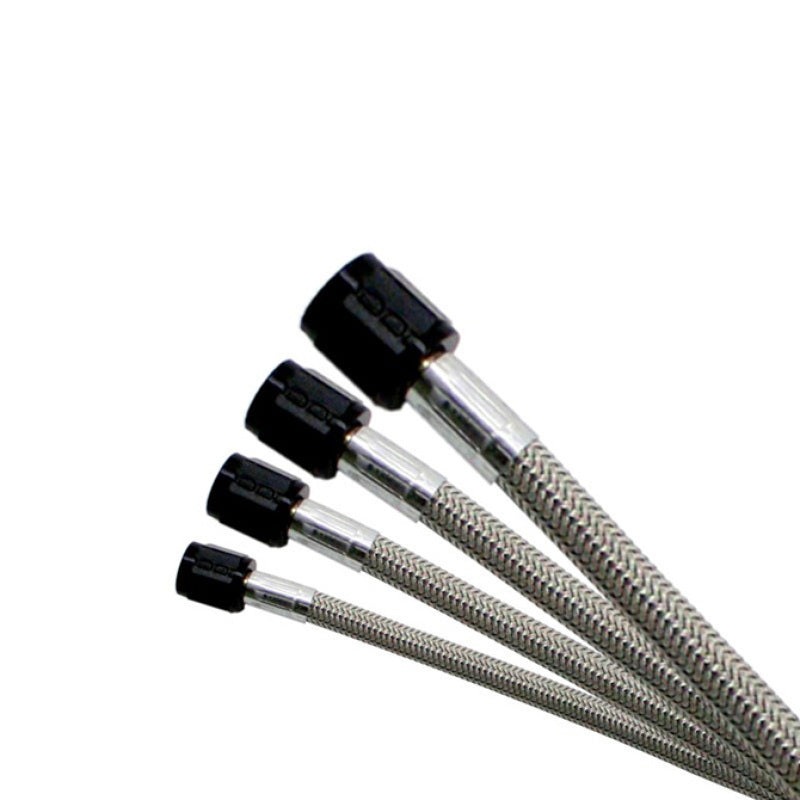 Nitrous Express 3AN 36in SS Braided Hose – Black