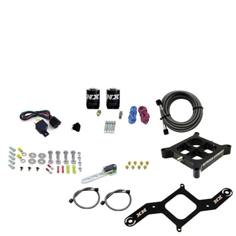 Nitrous Express 4150 Single Entry Crossbar Nitrous Plate Kit Pro-Power (100-500HP) w/o Bottle