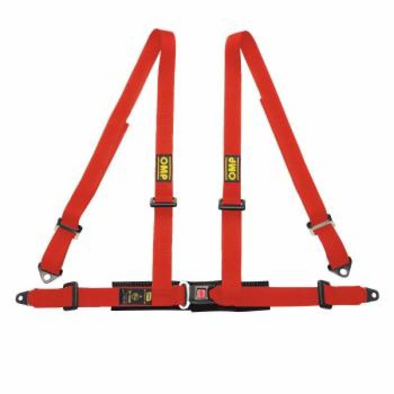 OMP 4 Point Harness – Red