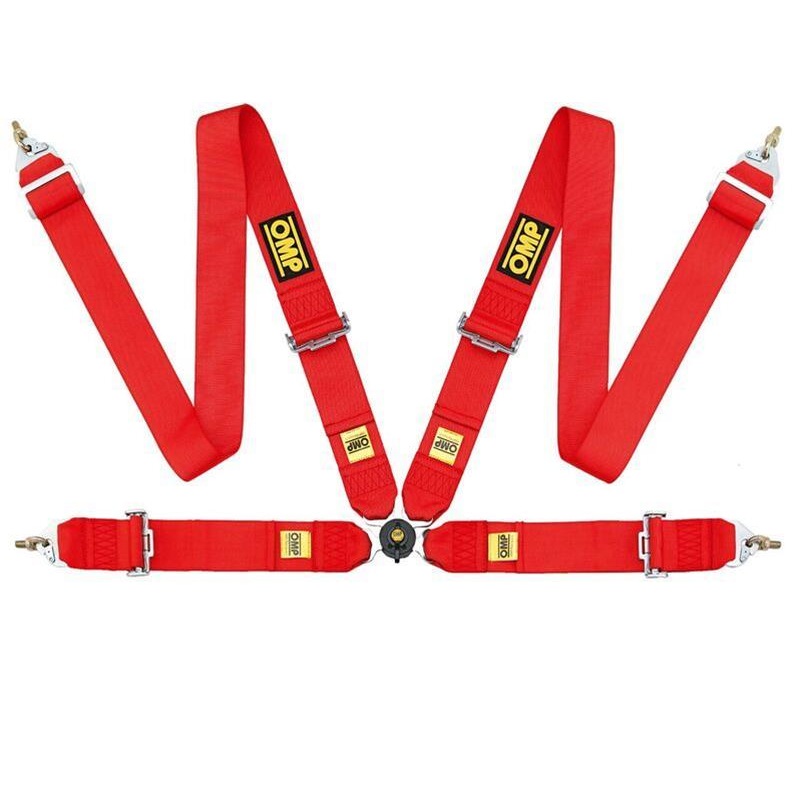 OMP Safety Harness First 3In 4 Points Red Fia 8854/98