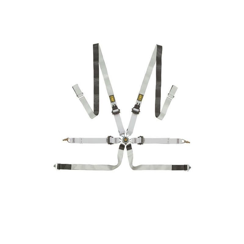 OMP Safety Harness One-D 2In Pull Down – Black/White (Fia 8853-2016)