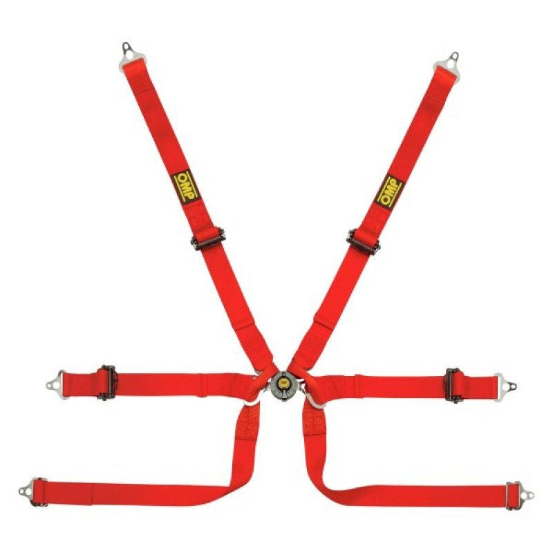 OMP Safety Harness Tecnica 2In Prototype Red Pull Up – (Fia 8853-2016)